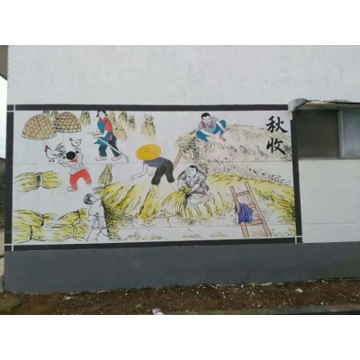 绥化墙体绘画，绥化墙体涂鸦广告时效性长