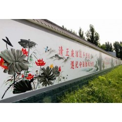 濮阳墙体画彩绘,濮阳手绘墙画,墙体文化墙广告