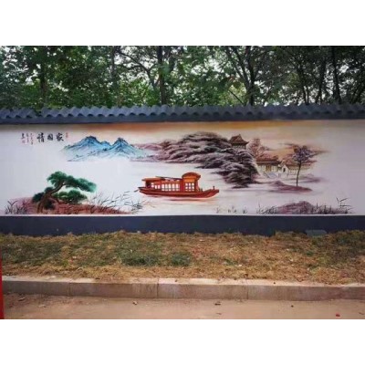 石家庄冷却塔写字美化 石家庄墙画手绘标准