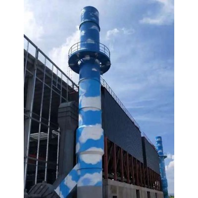 晋城彩绘烟囱,晋城烟囱装饰画展现自强不息的风采