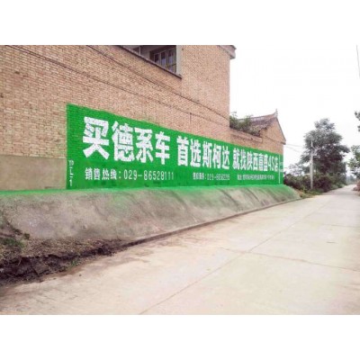 新疆喀什莎车彩钢板墙体广告梦想是一道光