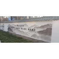 百色刷墙广告 银行刷墙广告 饭店墙绘