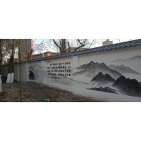 北海刷墙广告 环保刷墙广告 互联网会馆墙体绘画