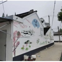 平顶山乡镇墙体广告施工严谨 手绘文化墙墙色彩亮丽