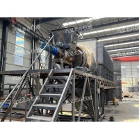 树枝树叶干馏式碳化机 高性能大产量炭化设备 北斗木材连续炭化炉