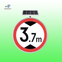 北京全透视圆形交通标志 太阳能限高标志牌报价